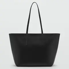 MANGO - Bolso Shopper Doble Asa Mujer
