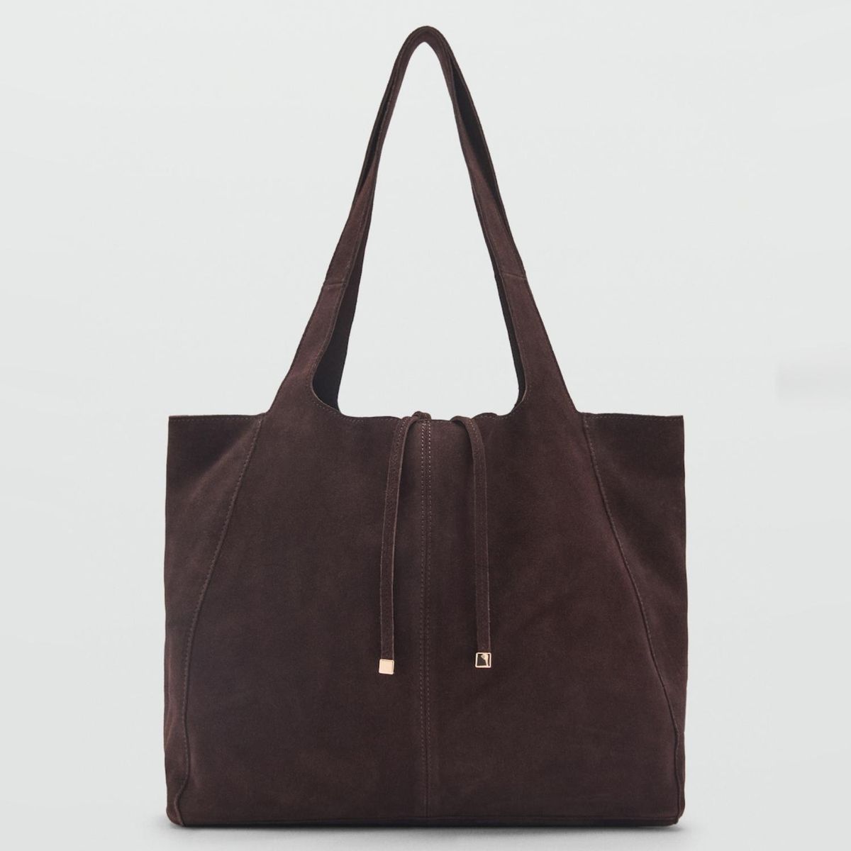 MANGO - Bolso Shopper Serraje Mujer Mango