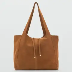 MANGO - Bolso Shopper Serraje Mujer