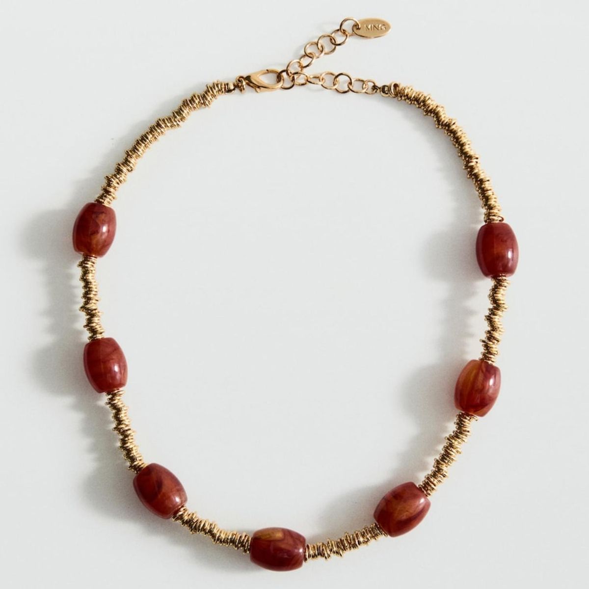 MANGO - Collar Cadena Abalorios Mujer Mango