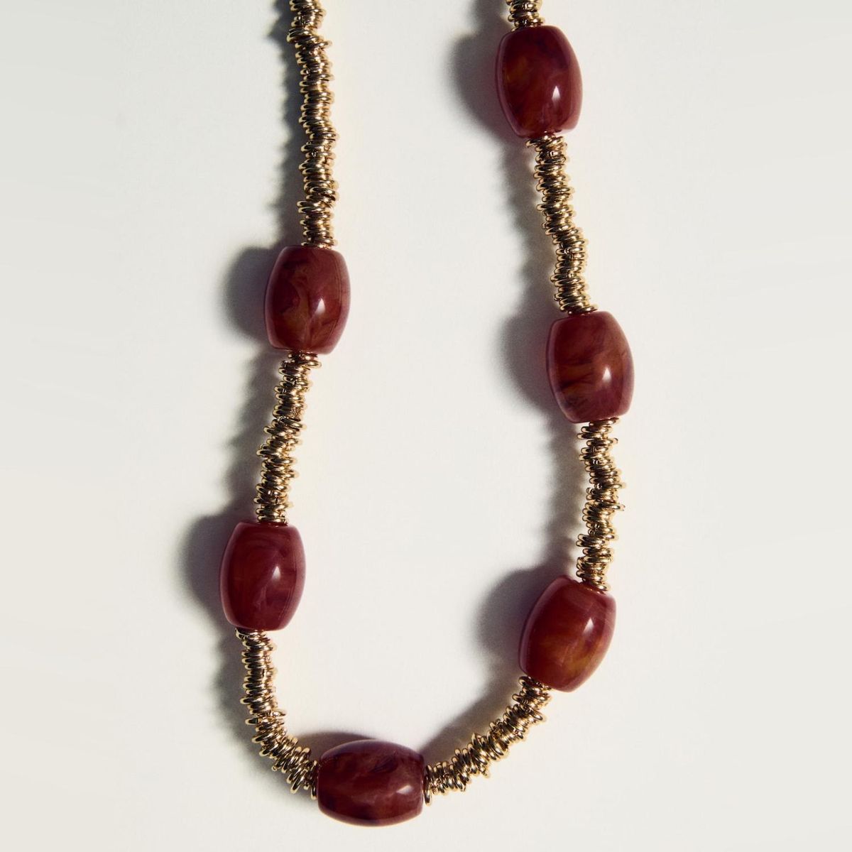 MANGO - Collar Cadena Abalorios Mujer Mango