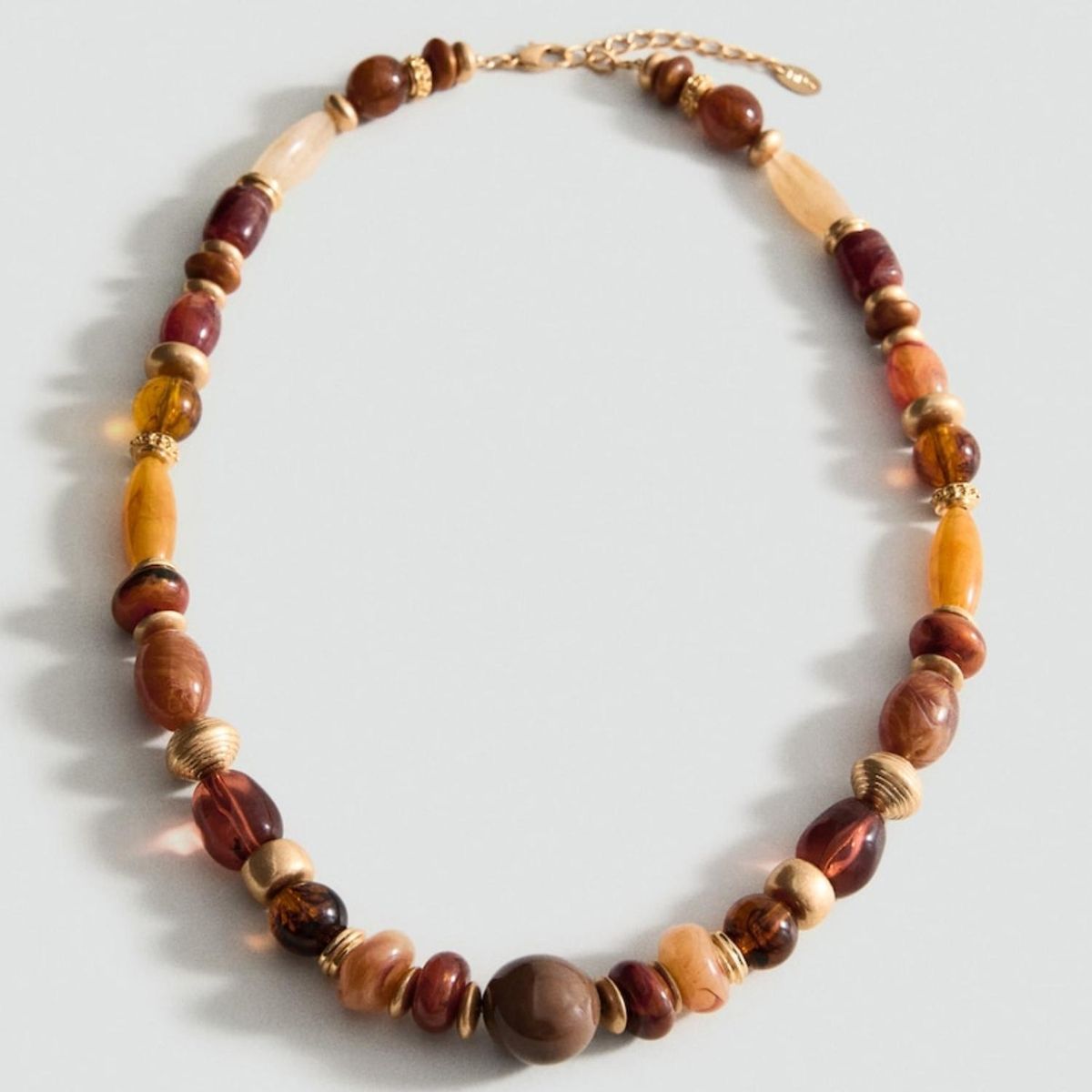 MANGO - Collar Bolas Combinado Mujer Mango