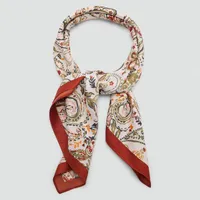 Pañuelo Satinado Paisley Mujer