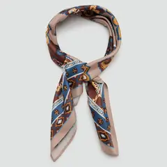 MANGO - Pañuelo Satinado Paisley Mujer