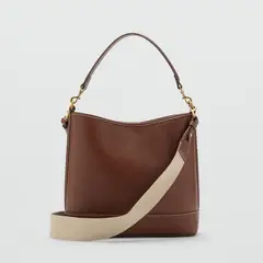 MANGO - Bolso Bucket Tamaño Grande Mujer