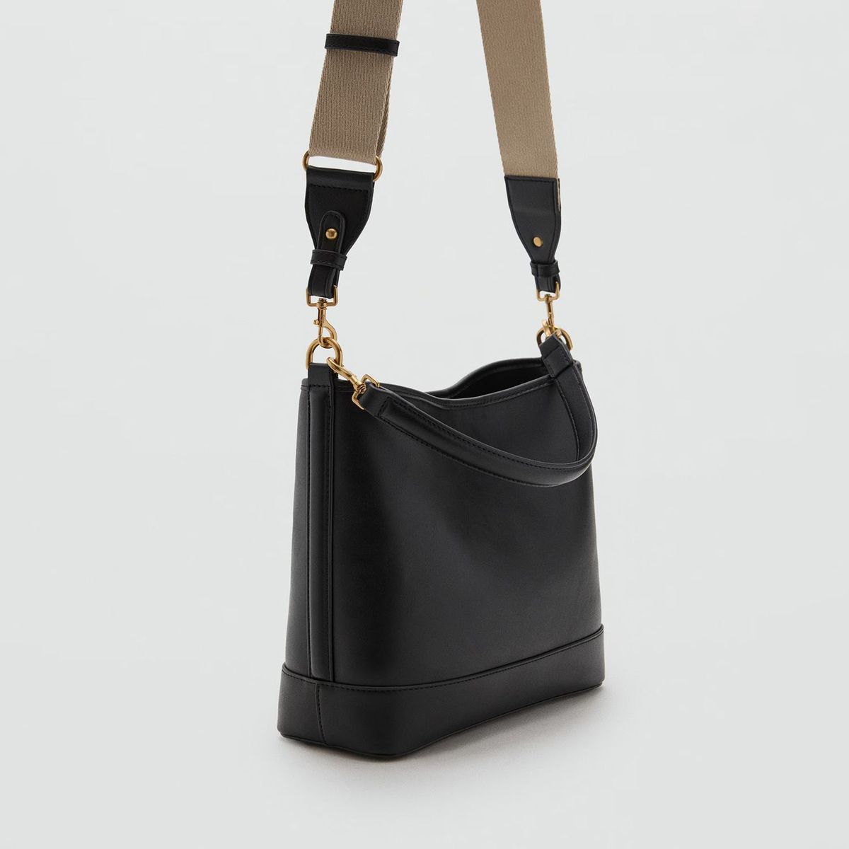 MANGO - Bolso Bucket Tamaño Grande Mujer Mango
