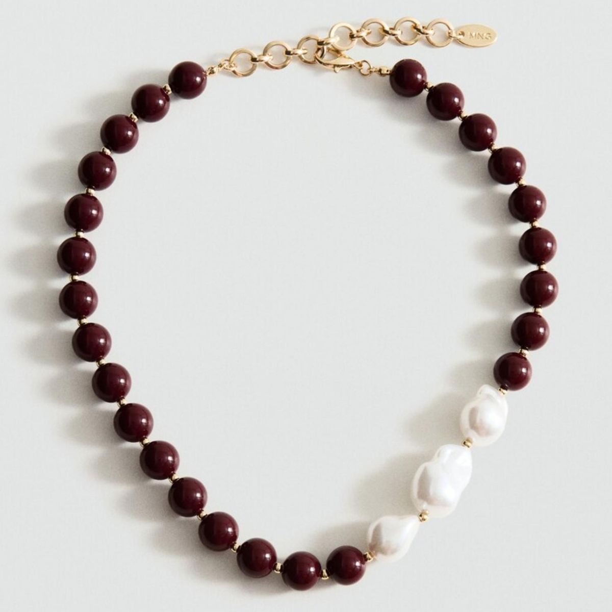 MANGO - Collar Bolas Combinadas Mujer Mango