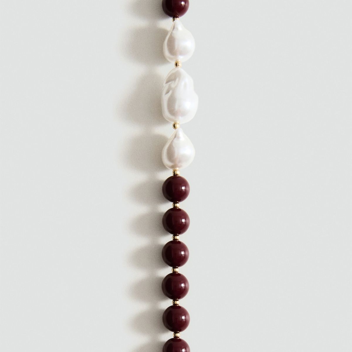 MANGO - Collar Bolas Combinadas Mujer Mango