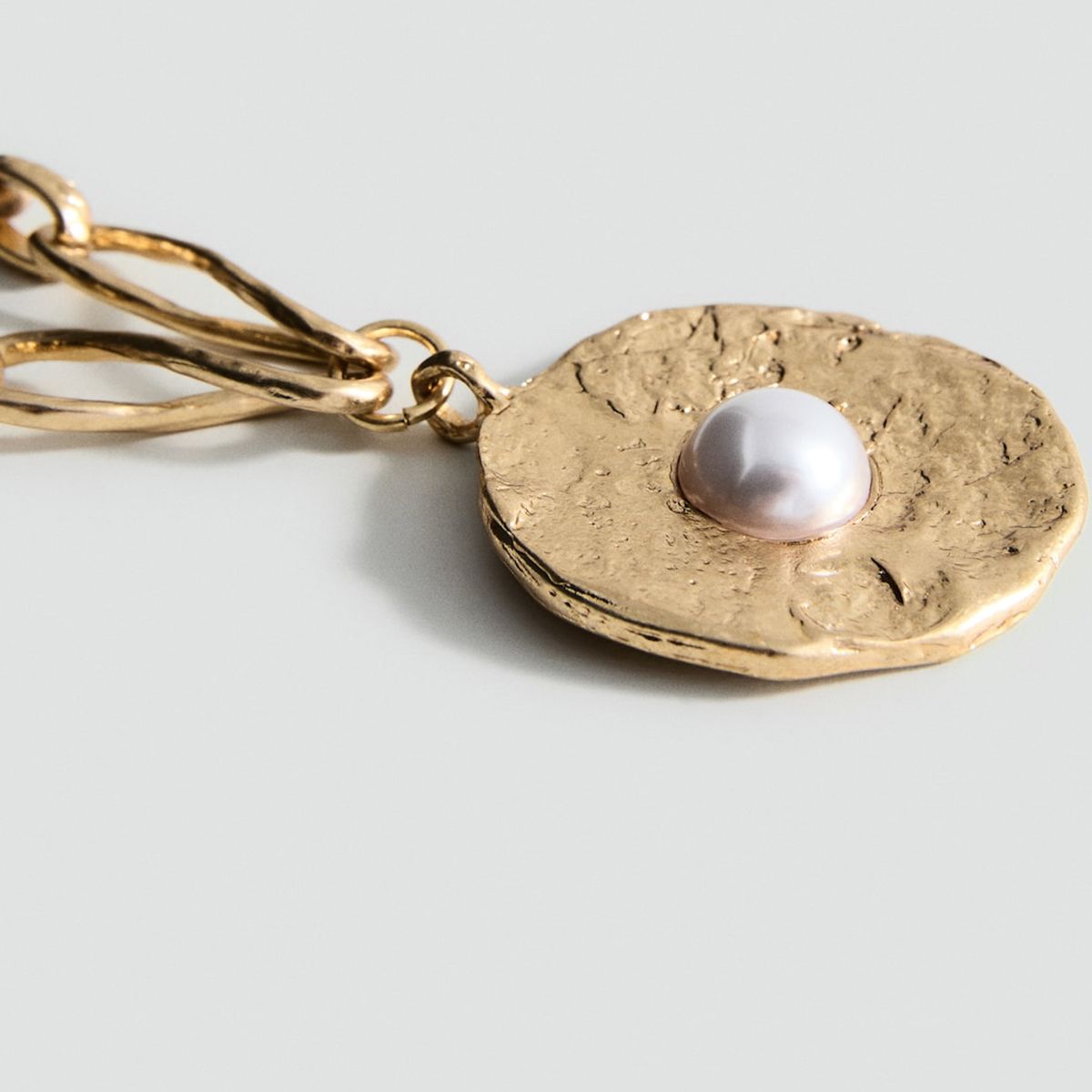 MANGO - Collar Colgante Circular Combinado Mujer Mango