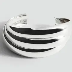MANGO - Pulsera Rígida Relieve Mujer