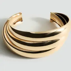 MANGO - Pulsera Rígida Relieve Mujer