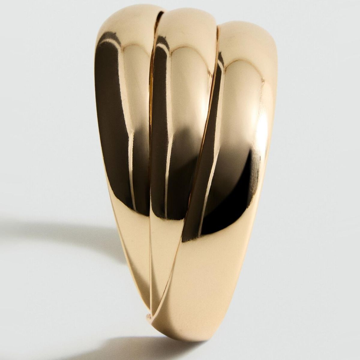 MANGO - Pulsera Rígida Relieve Mujer Mango