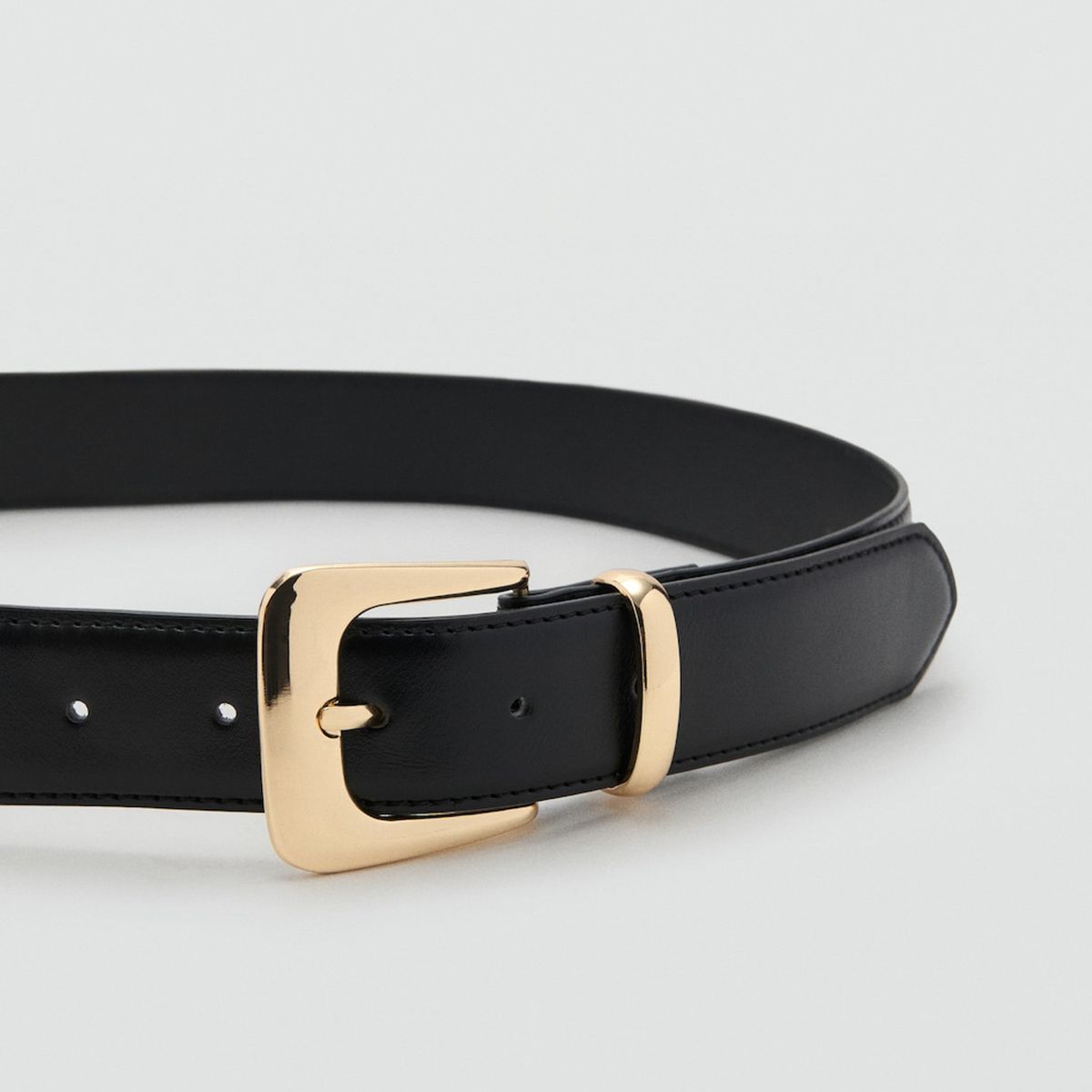 MANGO - Cinturón Hebilla Metálica Mujer Mango