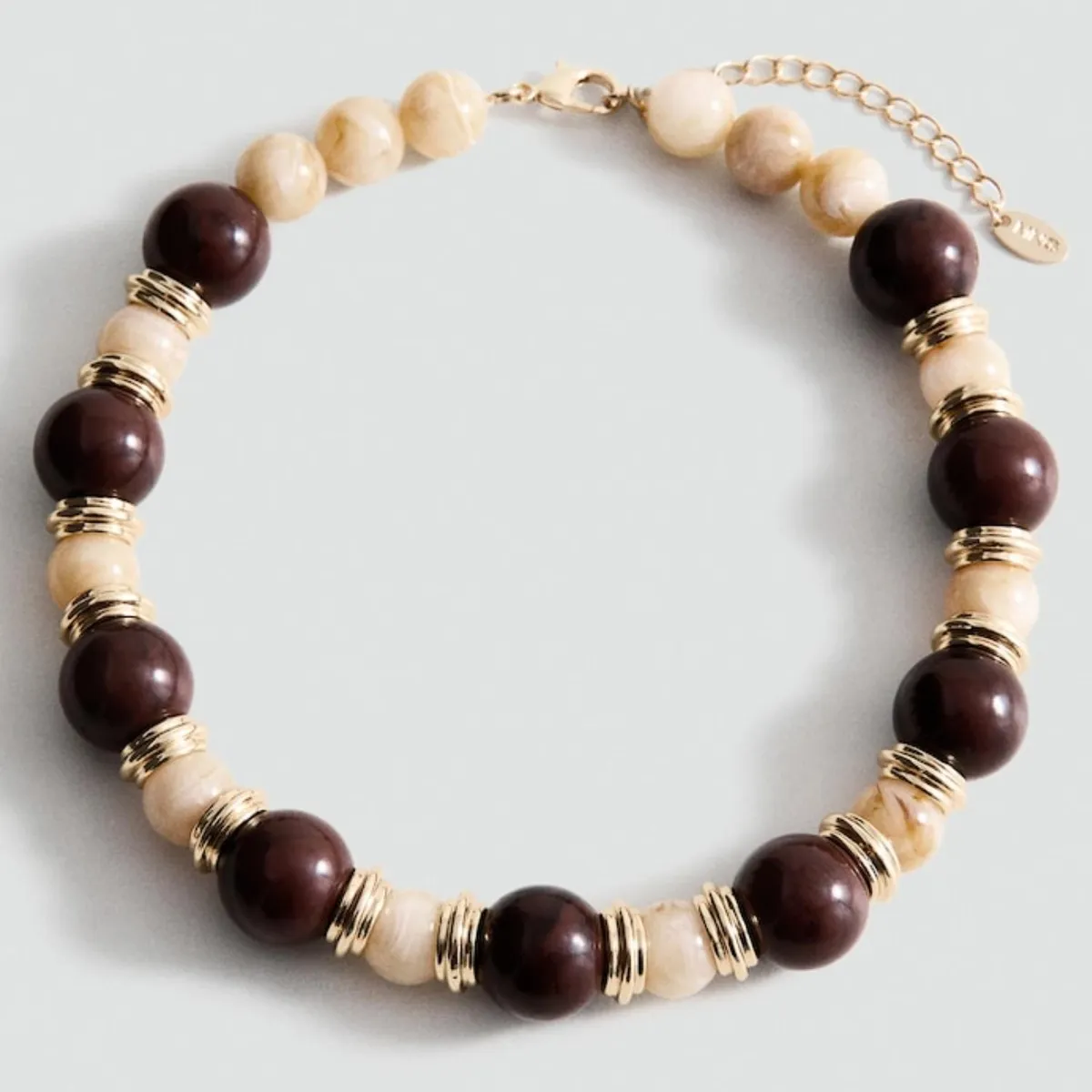 MANGO - Collar Bolas Combinado Mujer Mango