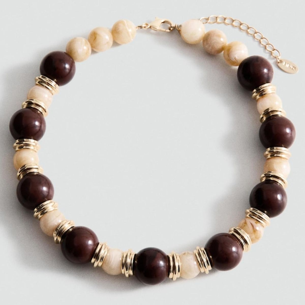MANGO - Collar Bolas Combinado Mujer Mango
