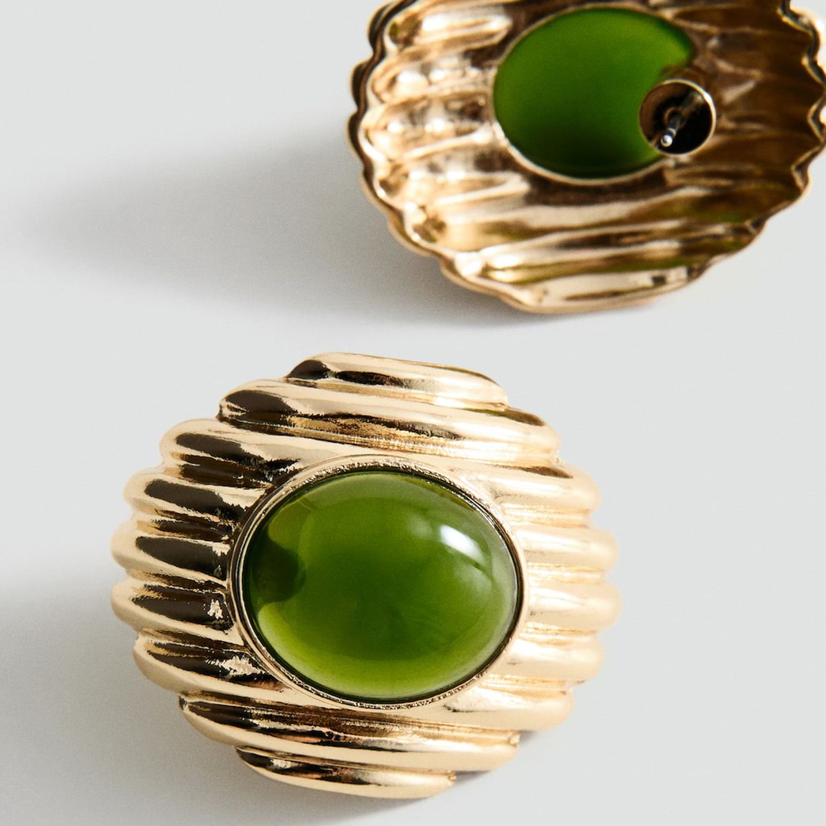 MANGO - Aros Combinados Piedra Resina Mujer Mango