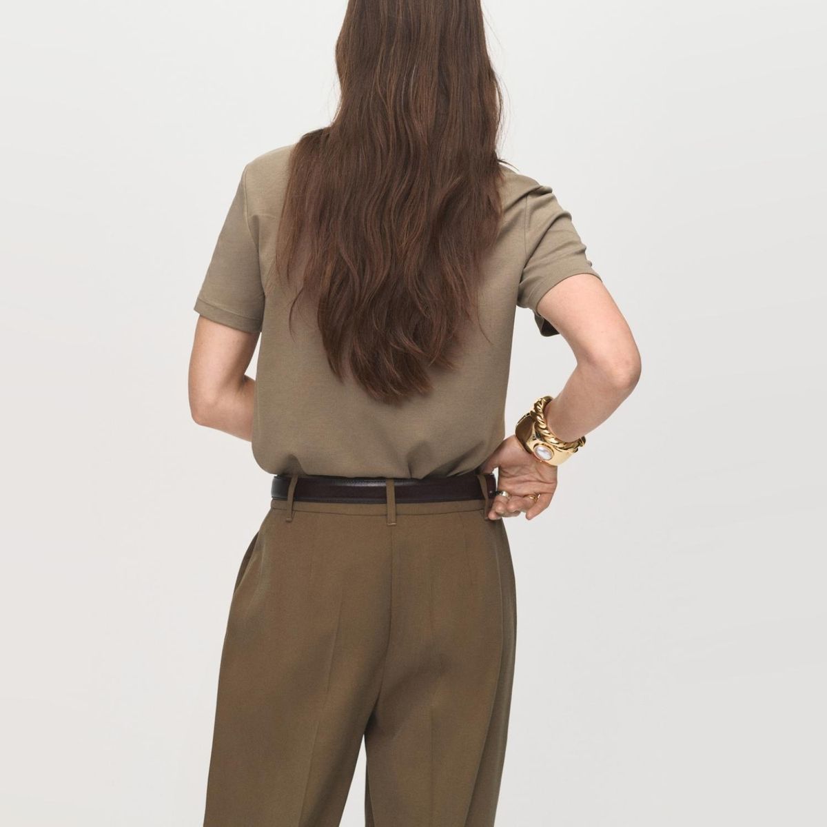 MANGO - Polera Algodón Manga Corta Mujer Mango