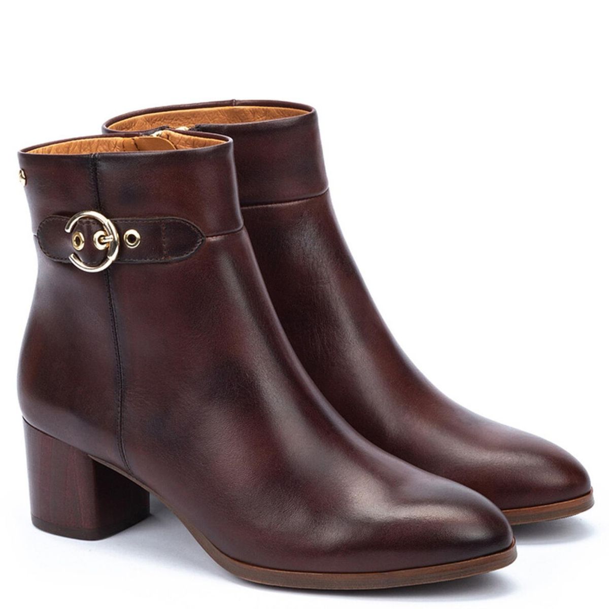 PIKOLINOS - Botín Mujer Cuero Café Pikolinos