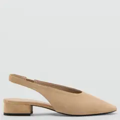 MANGO - Zapato Casual Mujer Cuero Beige