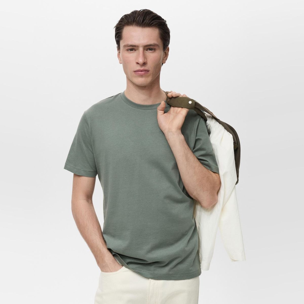 MANGO MAN - Polera Slim Fit 100% Algodón Hombre Mango Man