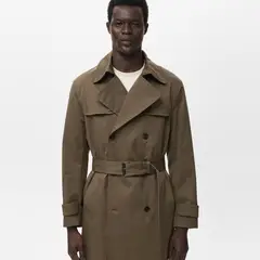 MANGO MAN - Trench Cinturón Water Repellent Hombre