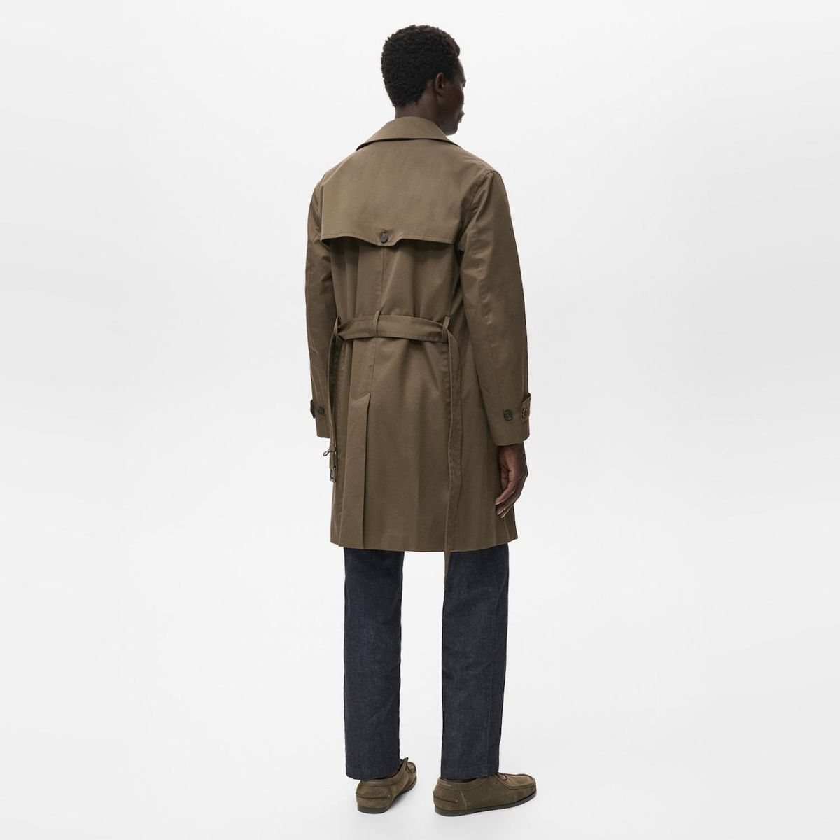 MANGO MAN - Trench Cinturón Water Repellent Hombre Mango Man