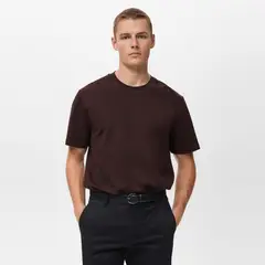 MANGO MAN - Polera Medium Weight Regular Fit Hombre