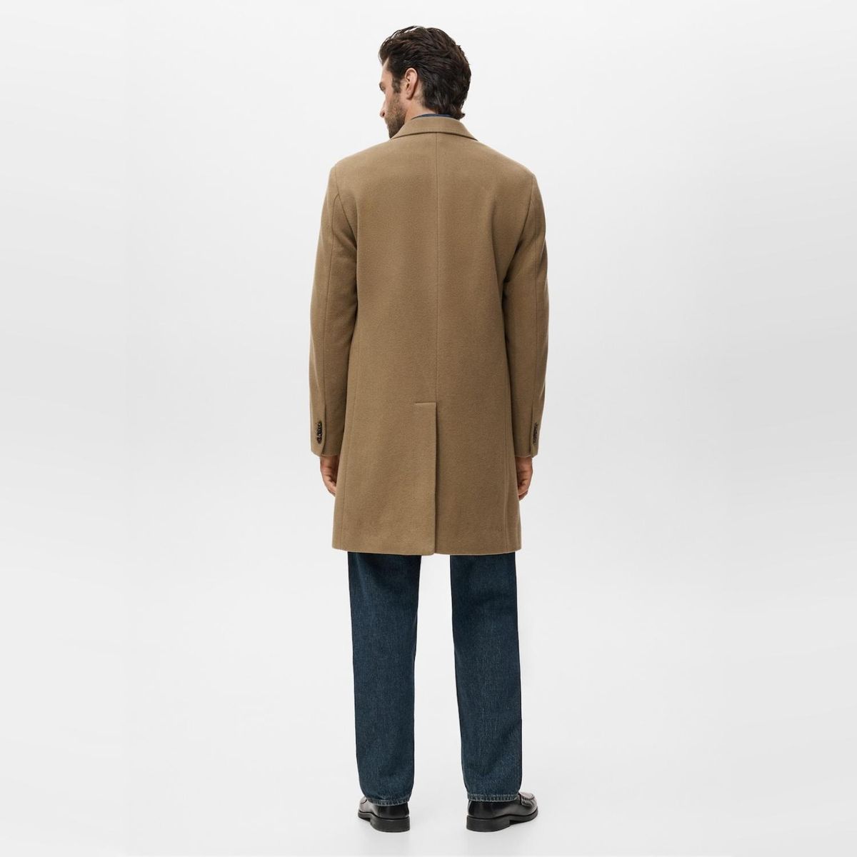 MANGO MAN - Abrigo Largo Lana Hombre Mango Man