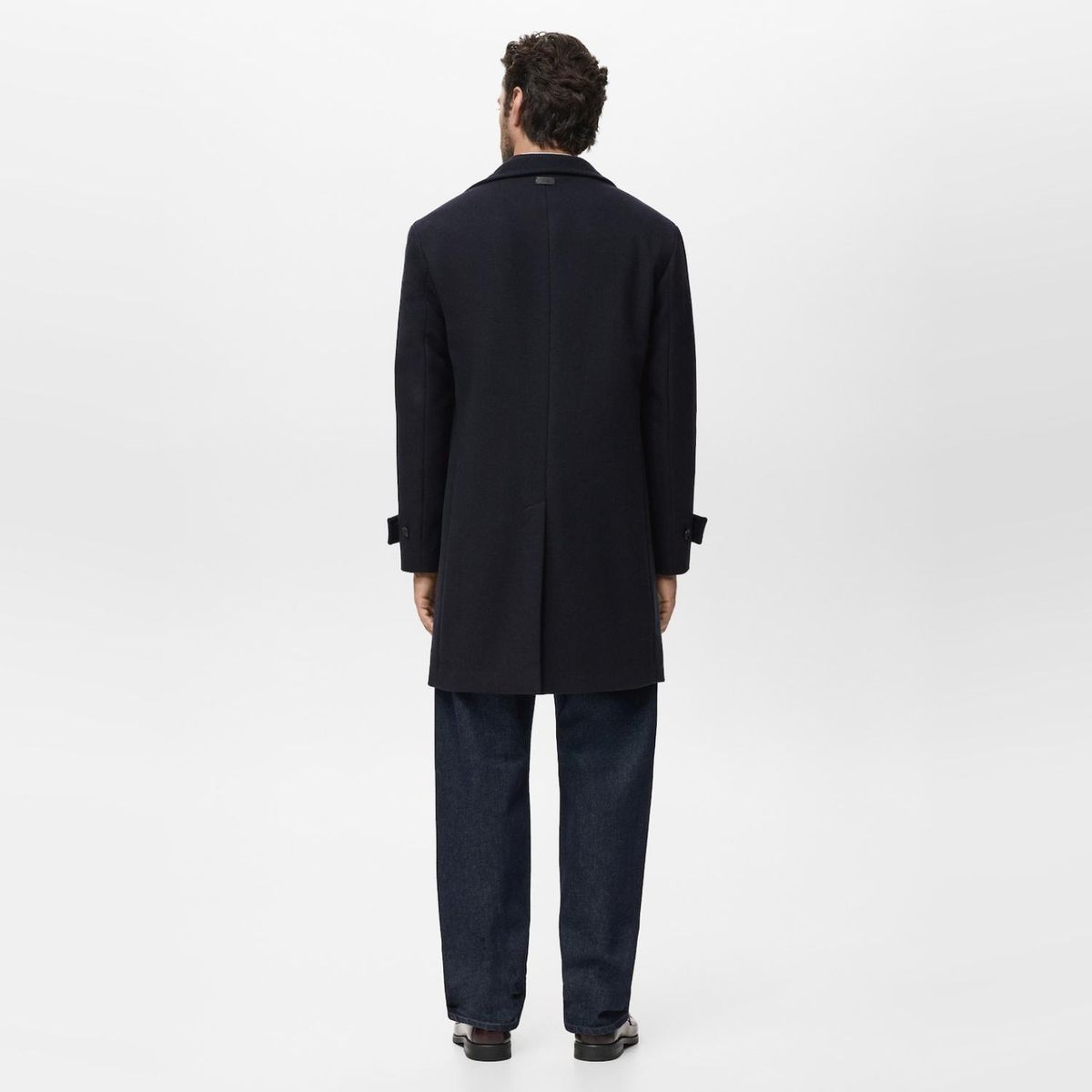 MANGO MAN - Abrigo Lana Cuello Chimenea Hombre Mango Man