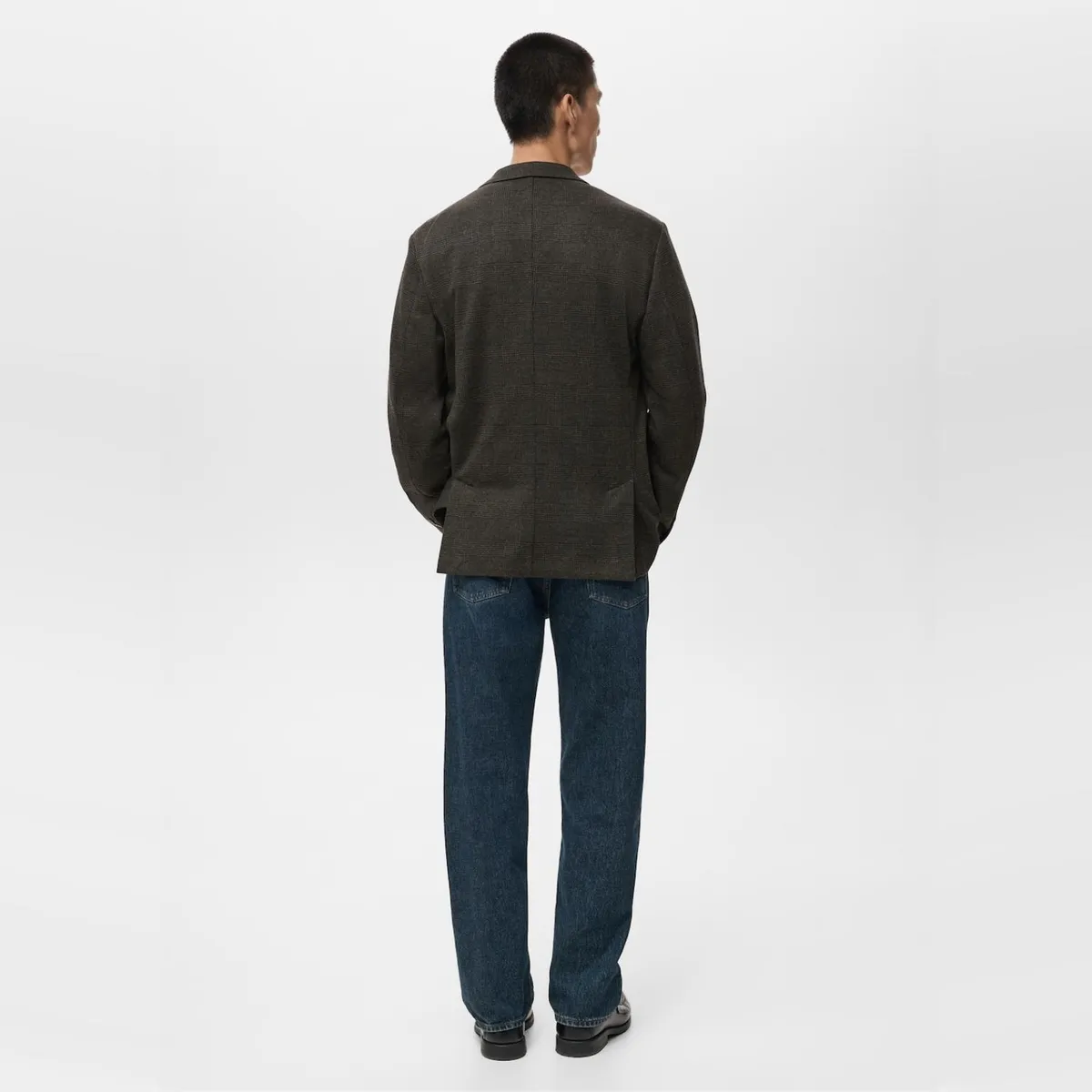 MANGO MAN - Americana Slim Fit Micro Cuadro Hombre Mango Man