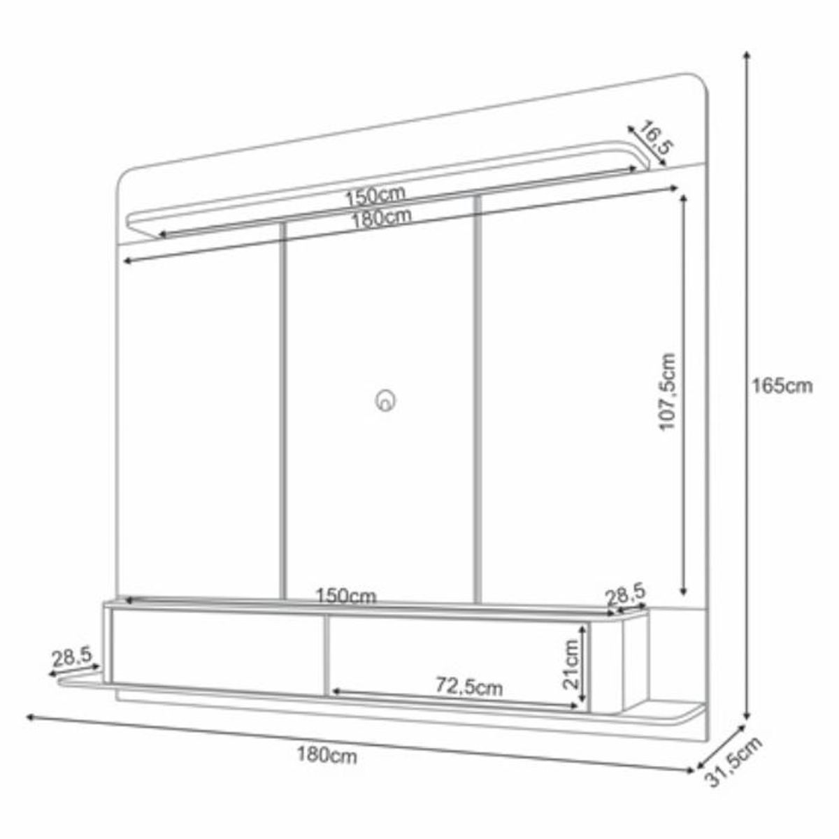 MICA - Panel Provenza Tv 70" Mica