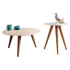 MICA - Set Mesa Centro + Mesa Lateral Alba