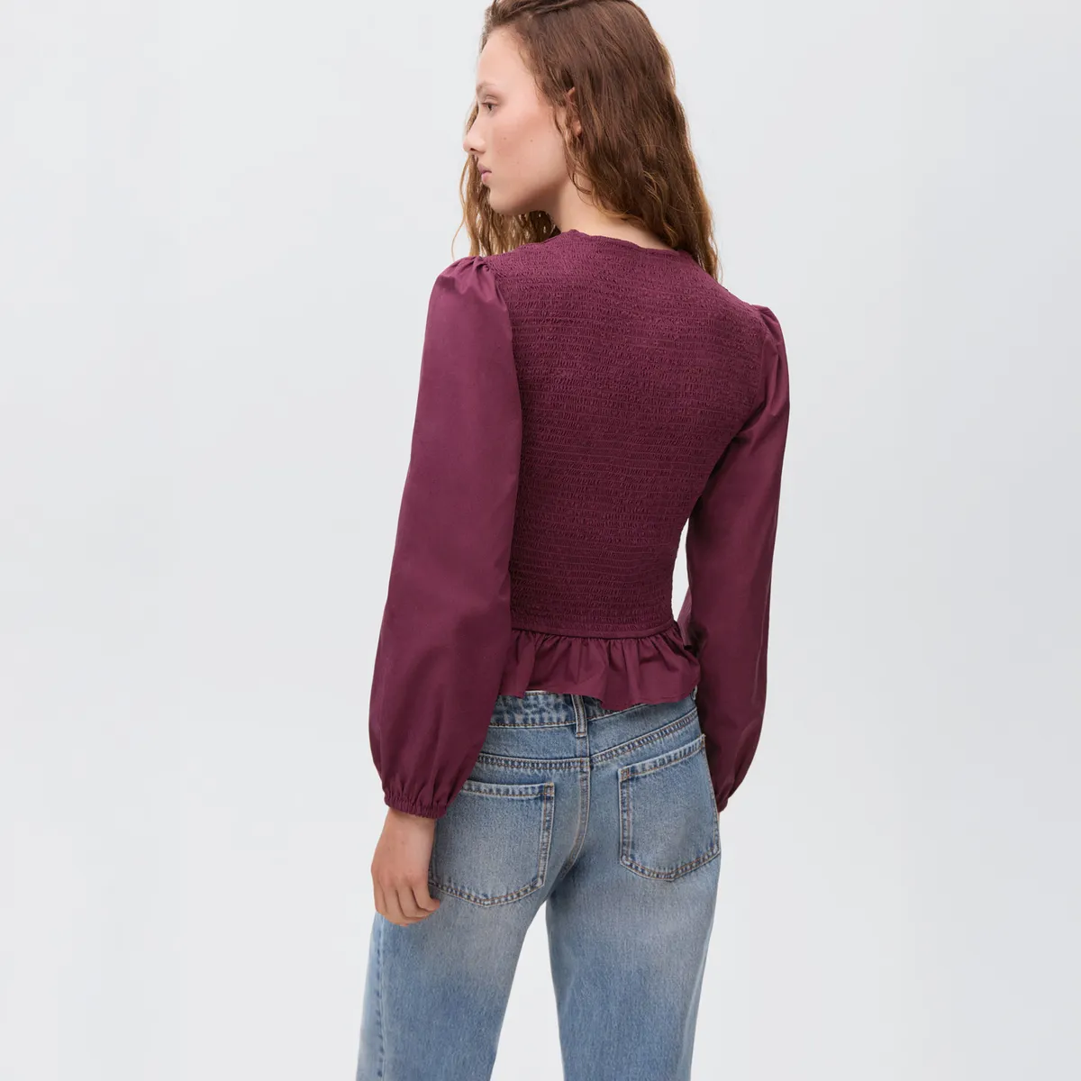 MANGO TEEN - Blusa Fruncida Lazos Mujer Mango Teen