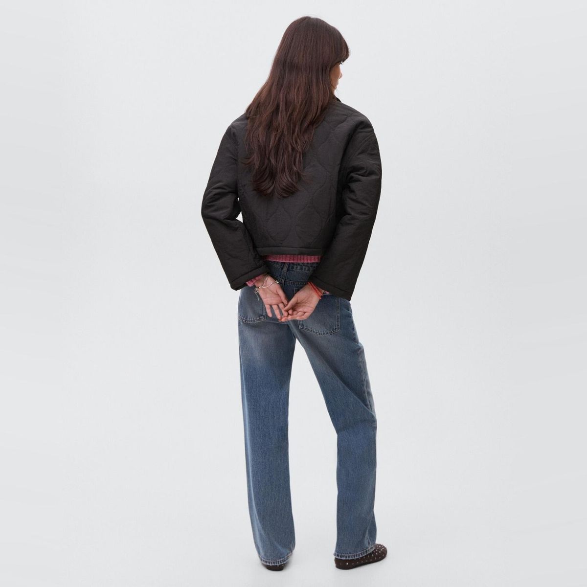 MANGO TEEN - Parka Acolchada Botones Mujer Mango Teen