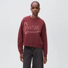 MANGO TEEN - Polerón Algodón Estampada Mujer Teen