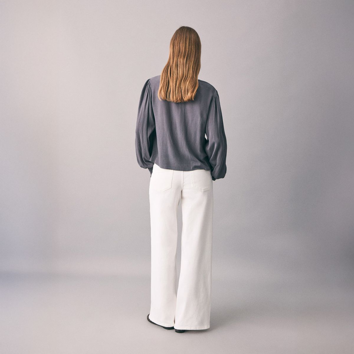 MANGO TEEN - Blusa Fluida Fruncida Mujer Mango Teen