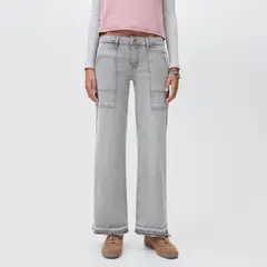 MANGO TEEN - Jeans Culotte Tachuelas Mujer