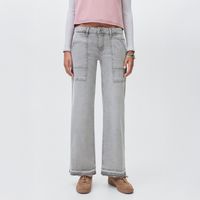 Jeans Culotte Tachuelas Mujer