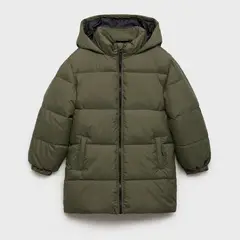MANGO KIDS - Abrigo Largo Forro Acolchado Niño Mango