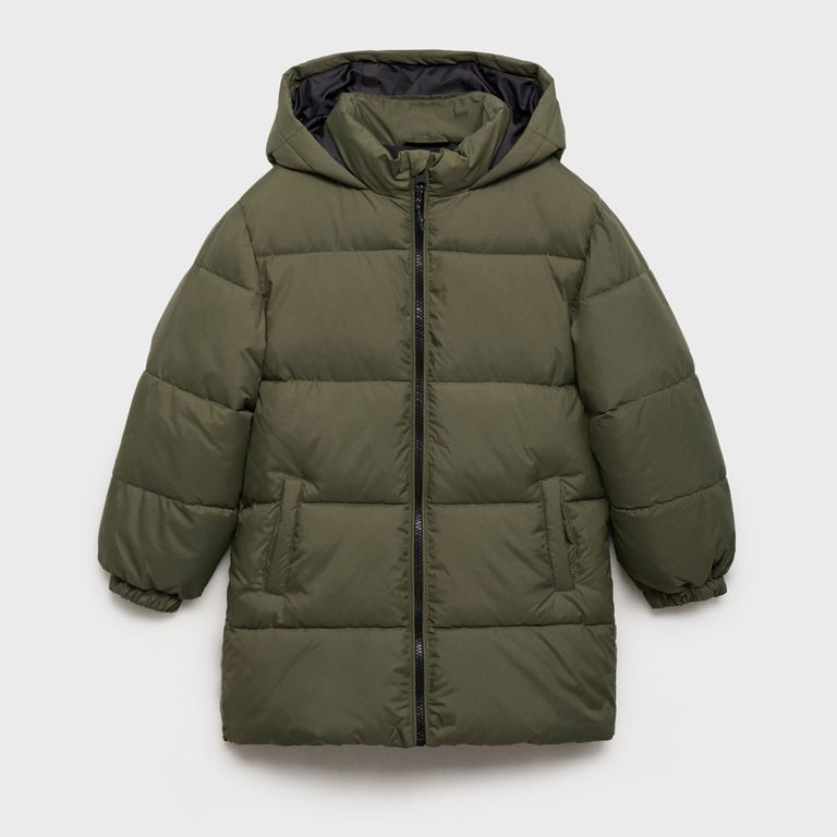 MANGO KIDS Abrigo Largo Forro Acolchado Niño Mango