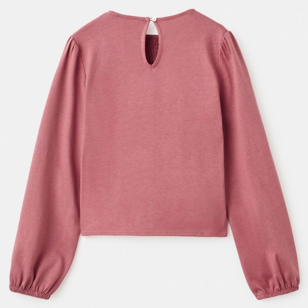 MANGO KIDS - Polera Fruncida Manga Larga Niña Mango