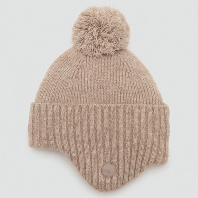 MANGO KIDS Gorro Punto Borla Niño