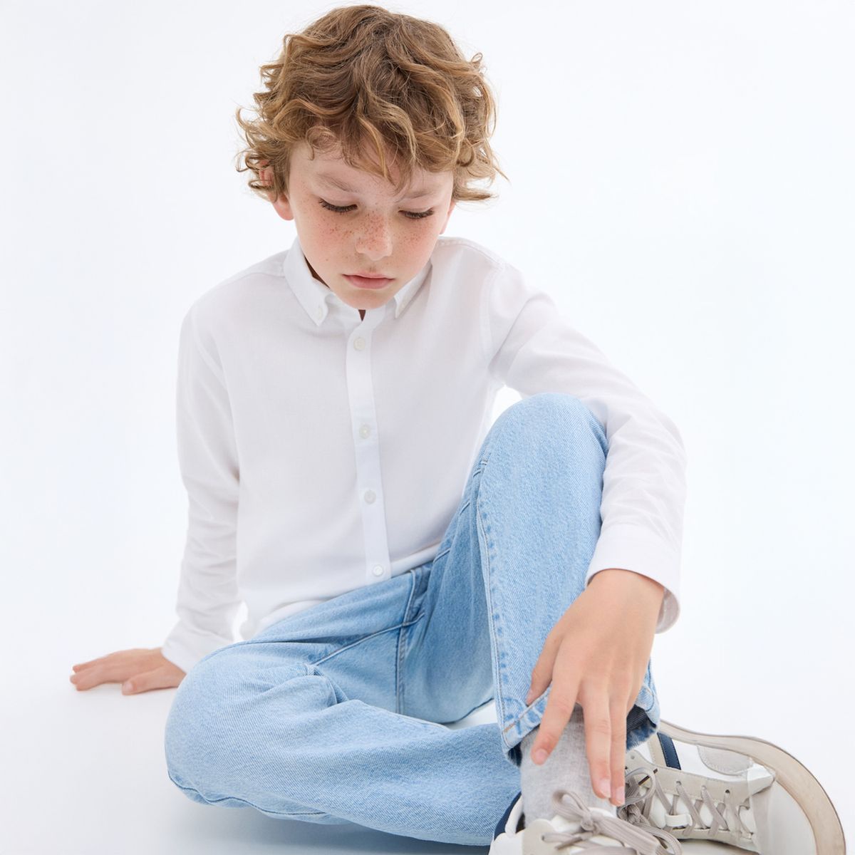 MANGO KIDS - Camisa Slim Fit Oxford  Niño Mango Kids