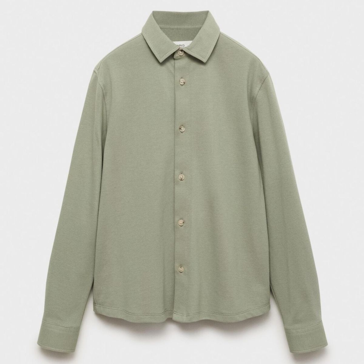 MANGO KIDS - Camisa Punto Algodón  Niño Mango Kids