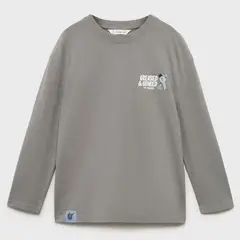 MANGO KIDS - Polera Estampada Algodón Niño