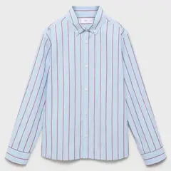 MANGO KIDS - Camisa Rayas Algodón Niño
