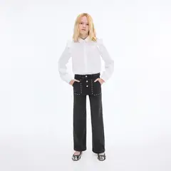 MANGO KIDS - Jeans Straight Tachuelas Niña