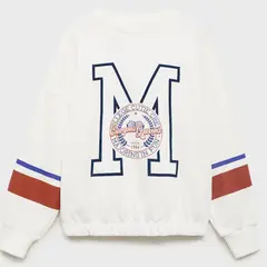 MANGO KIDS - Polerón Algodón Estampada Niña