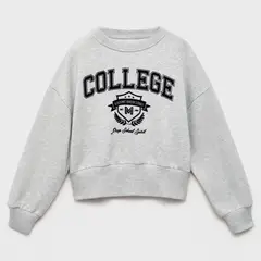 MANGO KIDS - Polerón College Bicolor Niña