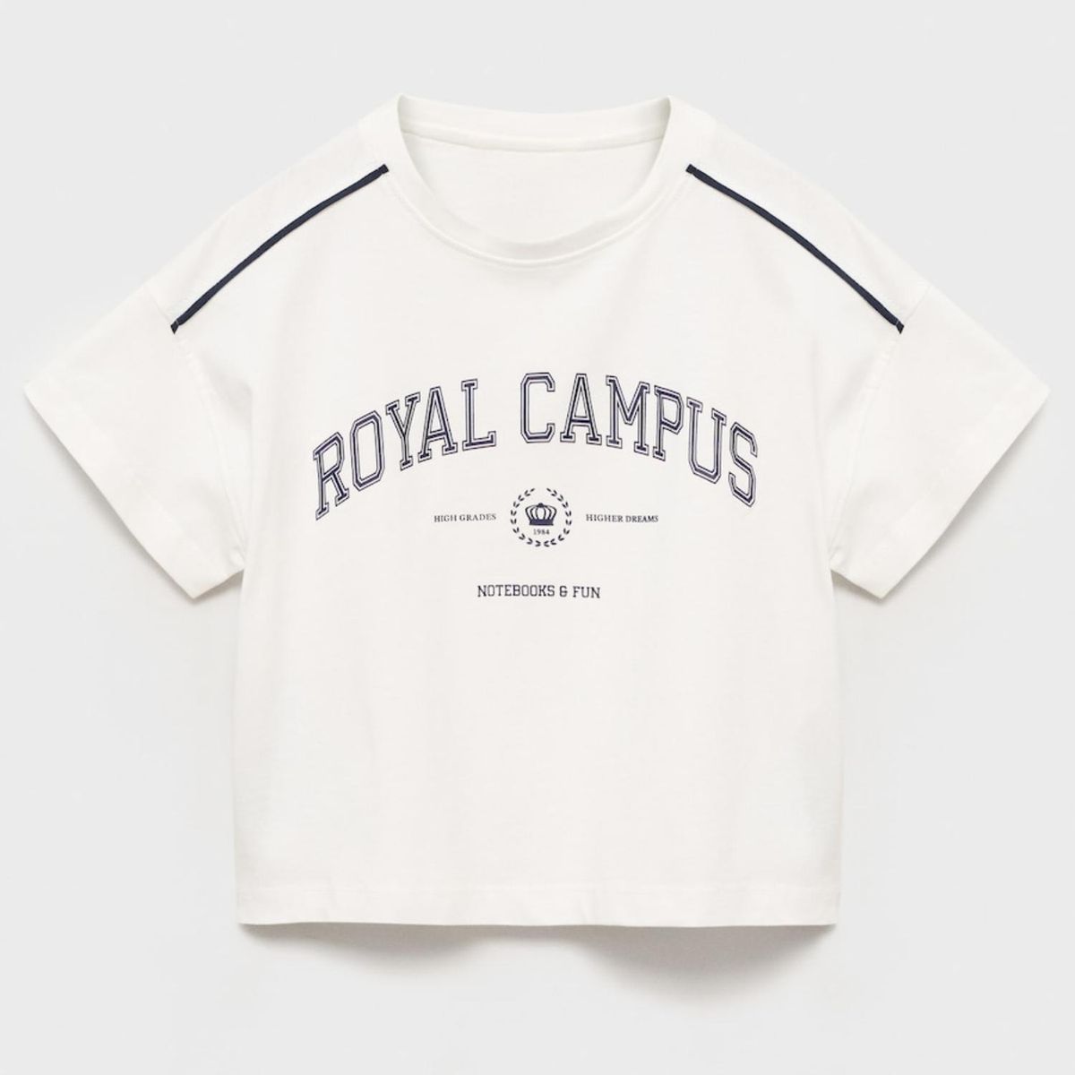 MANGO KIDS - Polera Estampada Manga Corta Niña Mango Kids